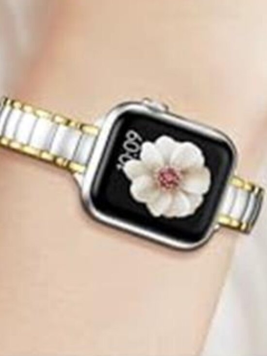 NEW Silver/Gold Slim Luxury Apple Watch Band